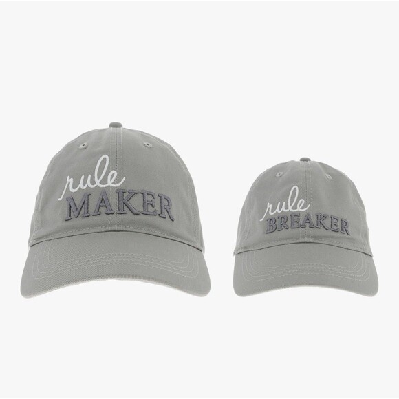 Pavilion Gift Co. Rule Maker & Breaker Adjustable Adult Toddler (1-3 Y) Hat Set - Picture 10 of 10